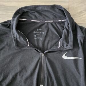 Mens Nike Dri-Fit Black Color Polyester Large Size Top